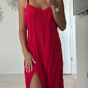 Zara Red Maxi Dress